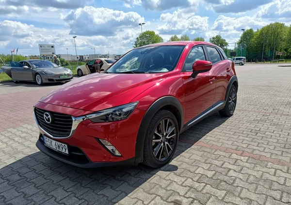 Mazda CX-3 cena 72800 przebieg: 42500, rok produkcji 2016 z Skierniewice małe 137